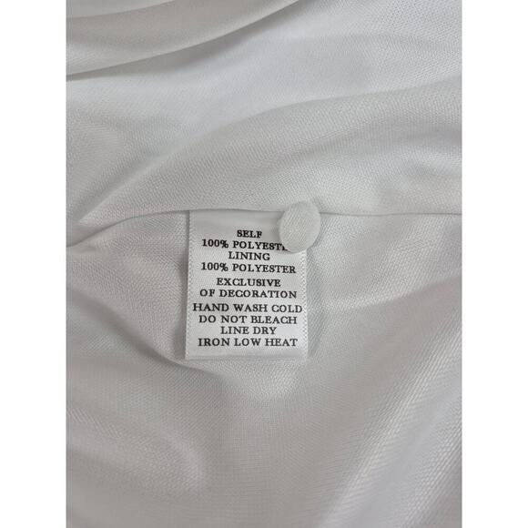 Impressions white Embroidered Maxi dress Sz 1X Wedding Summer Beach Travel NWT - Picture 9 of 9